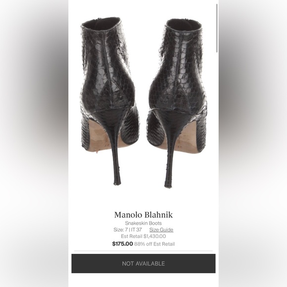 Manolo Blahnik ankle boots size 38 - Picture 11 of 11